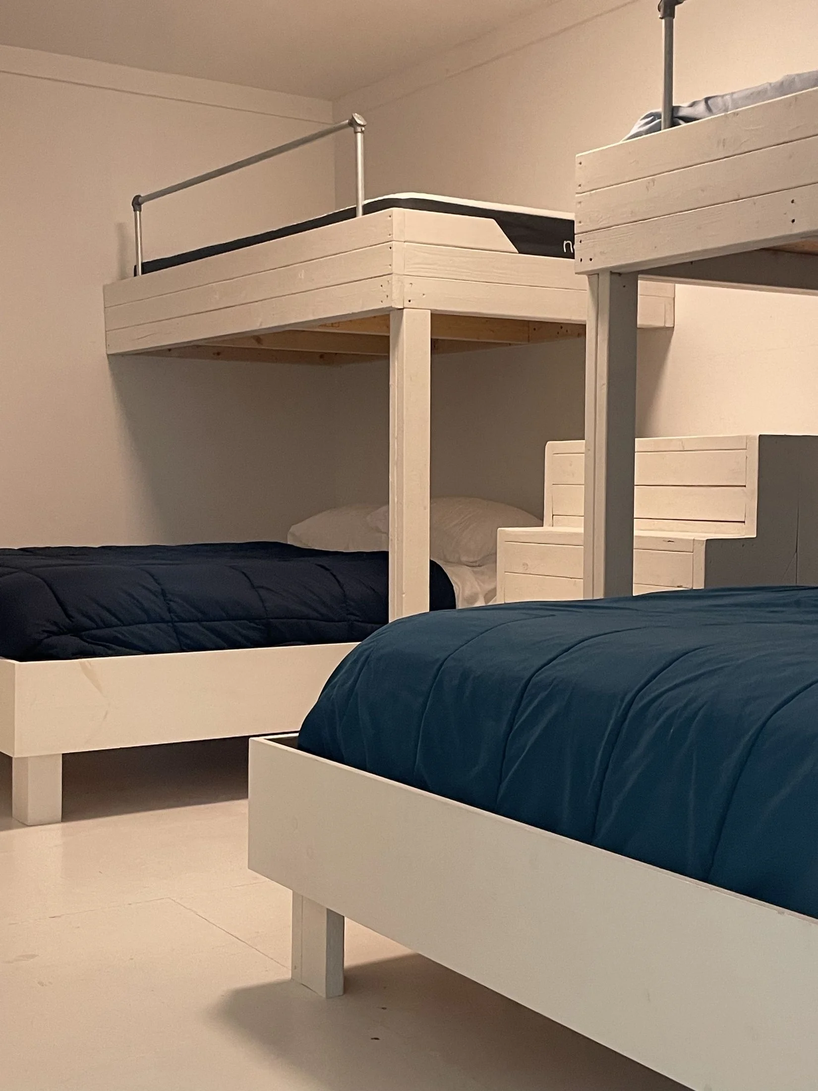 Bunk beds in a bright room at O’Town